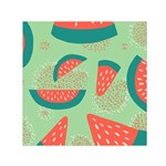 Watermelon Dots Summer Pattern Square Satin Scarf (30  x 30 )