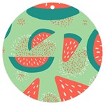 Watermelon Dots Summer Pattern UV Print Acrylic Ornament Round