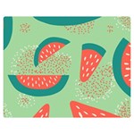 Watermelon Dots Summer Pattern Premium Plush Fleece Blanket (Medium)