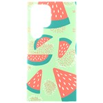 Watermelon Dots Summer Pattern Samsung Galaxy S24 Ultra 6.9 Inch Black TPU UV Case