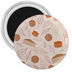 Leaves Cake Cookies Pattern 3  Magnets