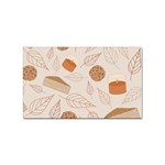 Leaves Cake Cookies Pattern Sticker (Rectangular)