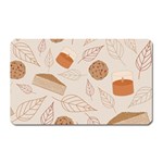 Leaves Cake Cookies Pattern Magnet (Rectangular)