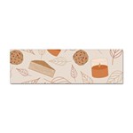 Leaves Cake Cookies Pattern Sticker Bumper (10 pack)