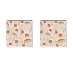 Leaves Cake Cookies Pattern Cufflinks (Square)