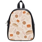 Leaves Cake Cookies Pattern School Bag (Small)