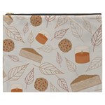 Leaves Cake Cookies Pattern Cosmetic Bag (XXXL)