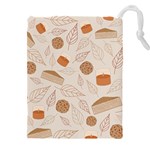 Leaves Cake Cookies Pattern Drawstring Pouch (4XL)