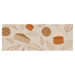 Leaves Cake Cookies Pattern Banner and Sign 8  x 3 