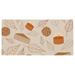 Leaves Cake Cookies Pattern Banner and Sign 8  x 4 