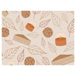 Leaves Cake Cookies Pattern Premium Plush Fleece Blanket (Extra Small)