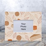 Leaves Cake Cookies Pattern White Tabletop Photo Frame 4 x6 