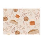 Leaves Cake Cookies Pattern Crystal Sticker (A4)