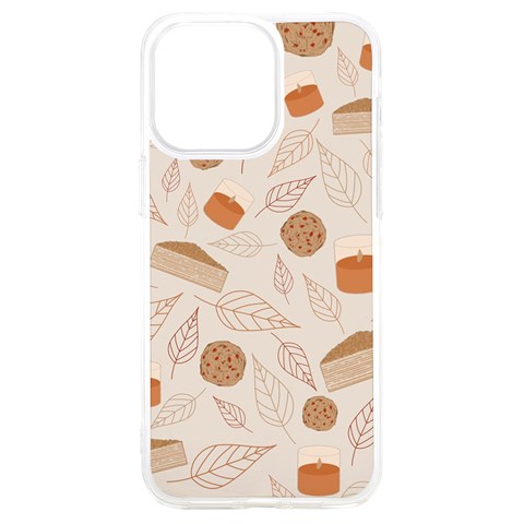 Leaves Cake Cookies Pattern iPhone 15 Plus TPU UV Print Case from ArtsNow.com Front