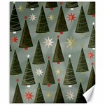 Christmas Trees Pattern Canvas 8  x 10 