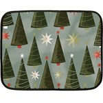 Christmas Trees Pattern Fleece Blanket (Mini)