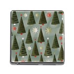 Christmas Trees Pattern Memory Card Reader (Square 5 Slot)