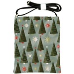 Christmas Trees Pattern Shoulder Sling Bag