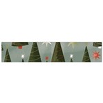 Christmas Trees Pattern Small Premium Plush Fleece Scarf