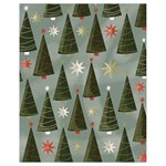 Christmas Trees Pattern Drawstring Bag (Small)