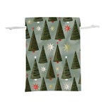 Christmas Trees Pattern Lightweight Drawstring Pouch (S)