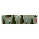 Christmas Trees Pattern Banner and Sign 4  x 1 