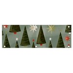 Christmas Trees Pattern Banner and Sign 6  x 2 