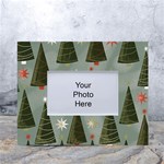 Christmas Trees Pattern White Tabletop Photo Frame 4 x6 