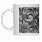 Silver Blossom Elegance Print (AI+Human) White Mug