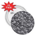 Silver Blossom Elegance Print (AI+Human) 2.25  Buttons (10 pack) 