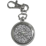 Silver Blossom Elegance Print (AI+Human) Key Chain Watches