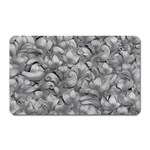 Silver Blossom Elegance Print (AI+Human) Magnet (Rectangular)