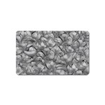 Silver Blossom Elegance Print (AI+Human) Magnet (Name Card)