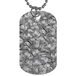 Silver Blossom Elegance Print (AI+Human) Dog Tag (Two Sides)