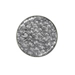 Silver Blossom Elegance Print (AI+Human) Hat Clip Ball Marker (4 pack)