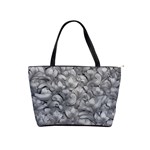 Silver Blossom Elegance Print (AI+Human) Classic Shoulder Handbag