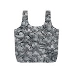 Silver Blossom Elegance Print (AI+Human) Full Print Recycle Bag (S)