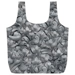 Silver Blossom Elegance Print (AI+Human) Full Print Recycle Bag (XL)