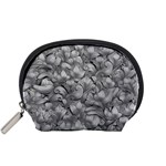 Silver Blossom Elegance Print (AI+Human) Accessory Pouch (Small)