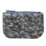 Silver Blossom Elegance Print (AI+Human) Large Coin Purse