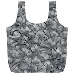 Silver Blossom Elegance Print (AI+Human) Full Print Recycle Bag (XXXL)