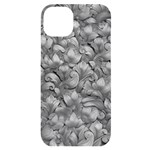 Silver Blossom Elegance Print (AI+Human) iPhone 14 Plus Black UV Print Case