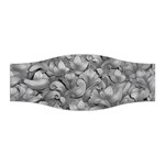 Silver Blossom Elegance Print (AI+Human) Stretchable Headband