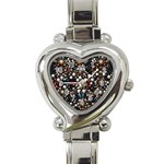 Pearls and stones Heart Italian Charm Watch