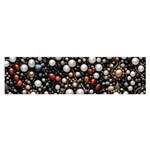 Pearls and stones Oblong Satin Scarf (16  x 60 )