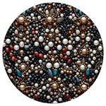 Pearls and stones Round Trivet