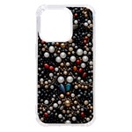 Pearls and stones iPhone 14 Pro TPU UV Print Case