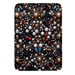 Pearls and stones Rectangular Glass Fridge Magnet (4 pack)