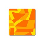 Pattern Abstract Triangle Simple Square Magnet