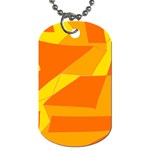 Pattern Abstract Triangle Simple Dog Tag (One Side)